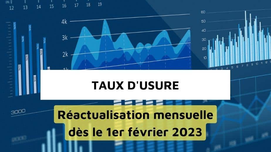 NOUVEAU TAUX D'USURE 2023